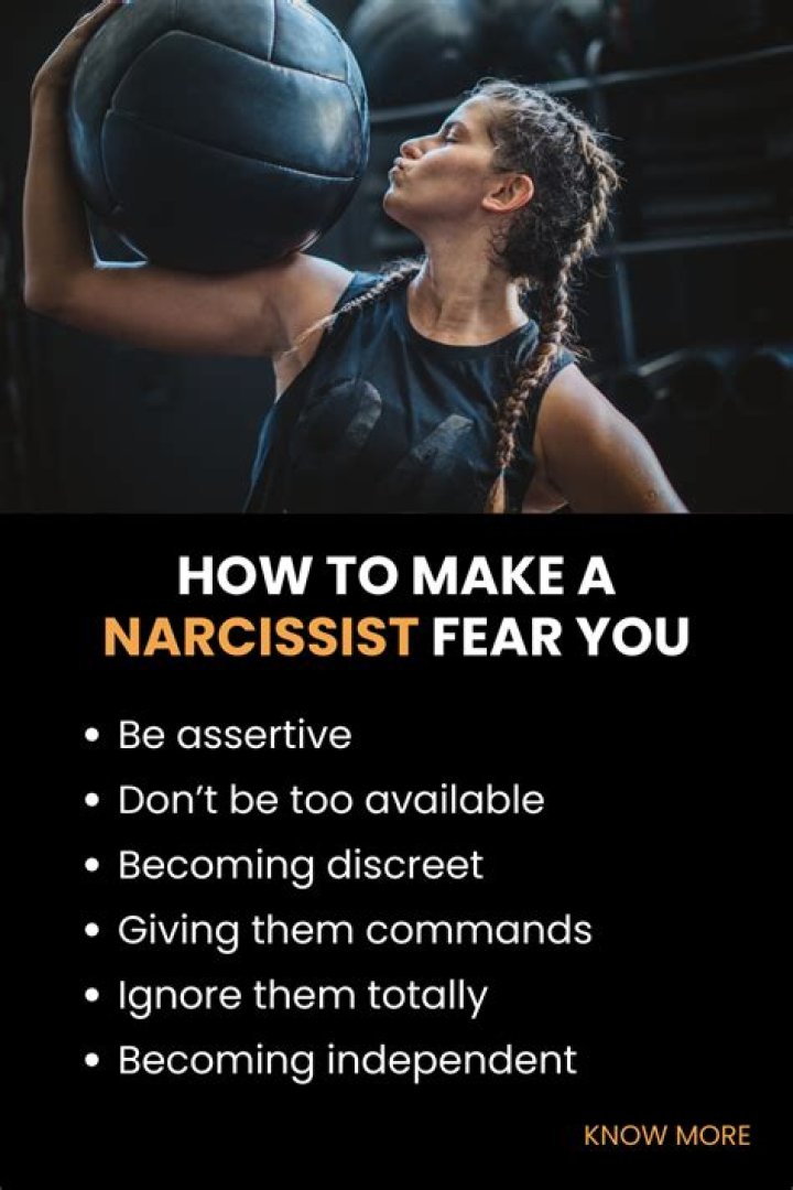 How to make a narcissist fear you