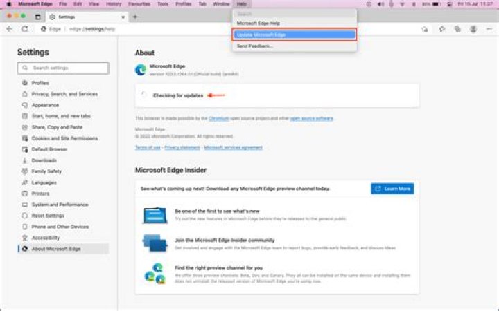 How to update browser on mac